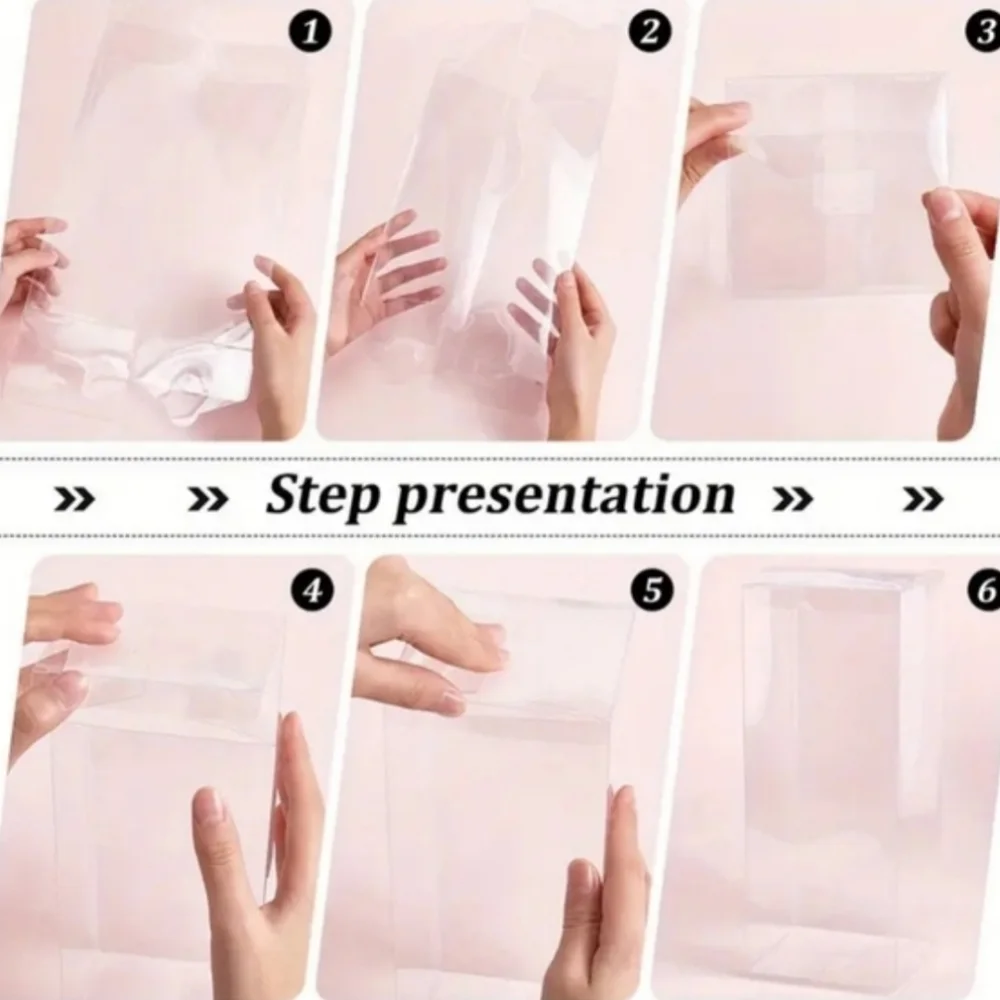High-Quality Thick Washable Kraft Paper Storage Bags And Clear Plastic Boxes